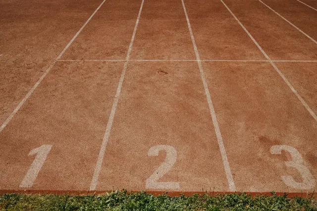 Atletizm pistinde kulvar numaraları